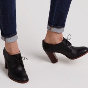 [Madewell] Oxford Leather Lace Up Heel Bootie